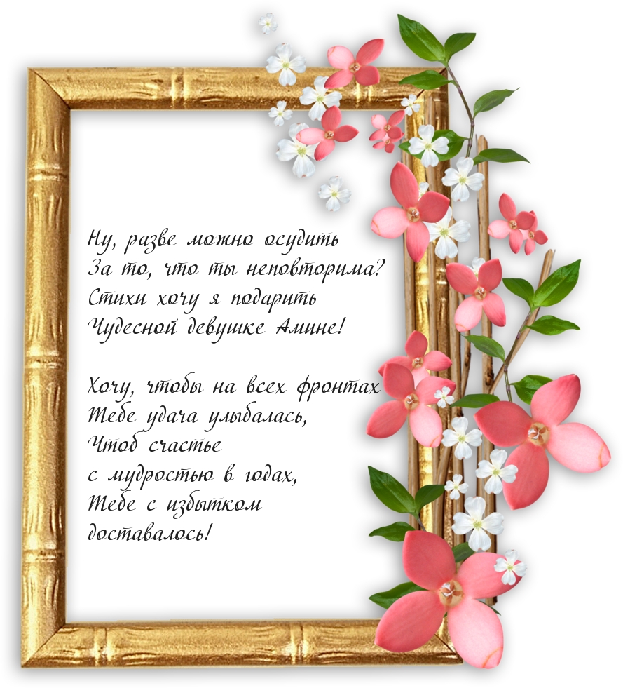 Чудесную девушку - Амину - с днем рождения!