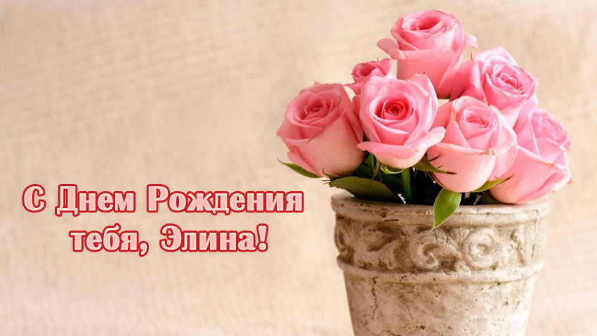 с днем рождения картинки элина смотреть