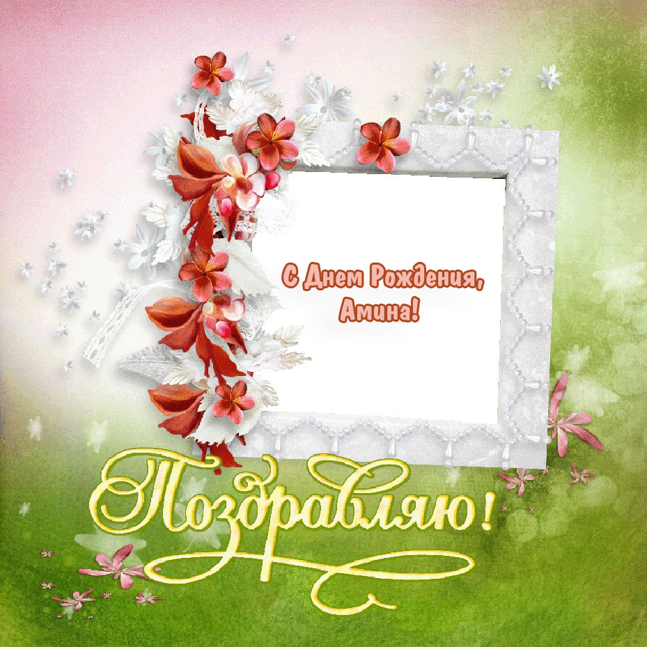 Поздравляю с Днем Рождения, Амина!